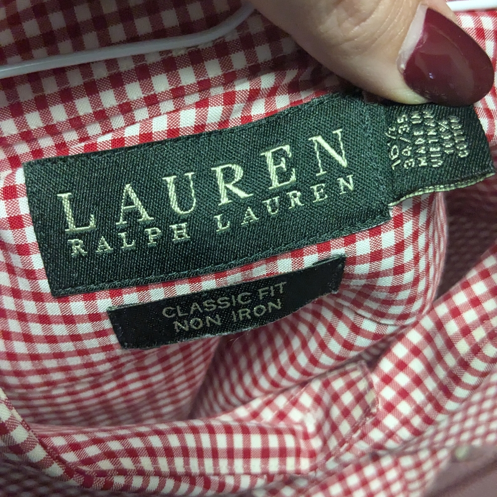 Lauren Ralph Lauren Red Gingham Shirt
